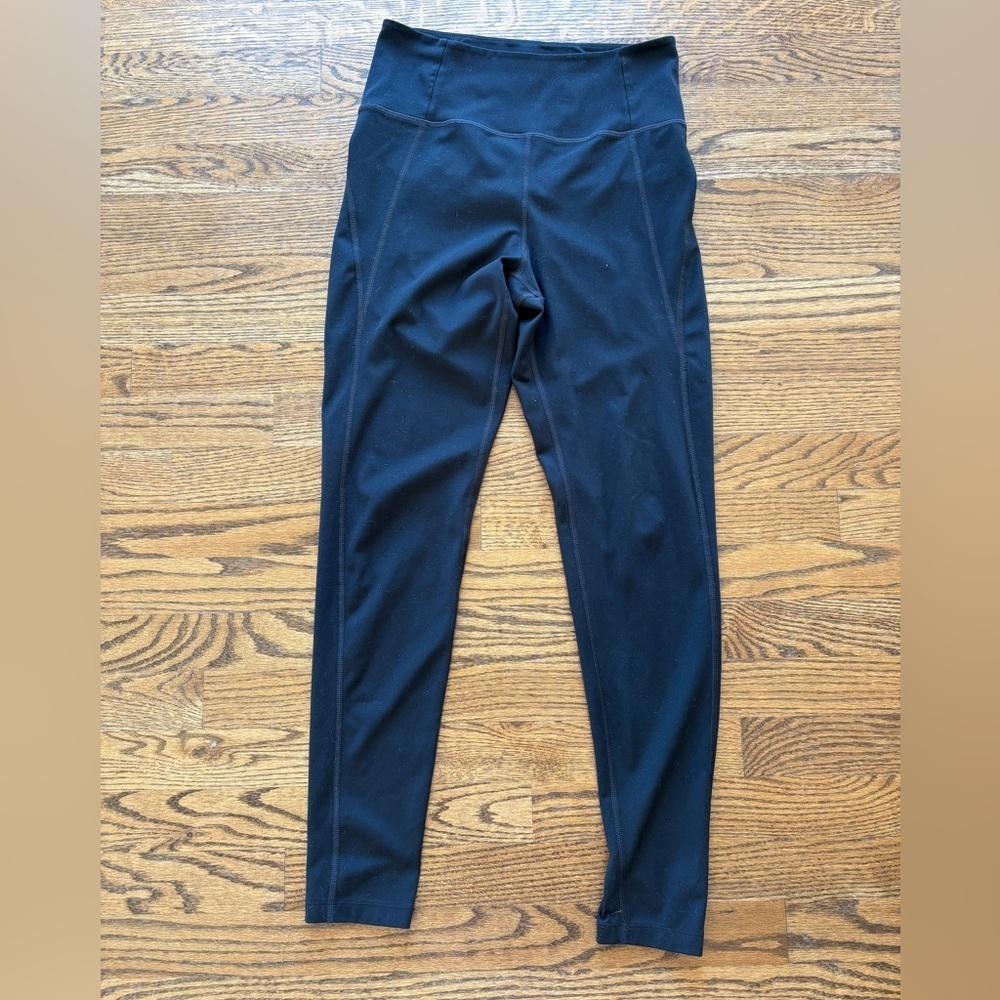 Girlfriend Collective High Waisted Black Leggings Women’s Medium 27 in Inseam - Picture 2 of 5